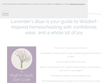 Tablet Screenshot of lavendersbluehomeschool.com